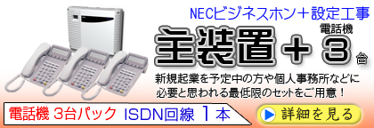 �d�b�@3��@ISDN���1�{�p�̃Z�b�g�ł��B